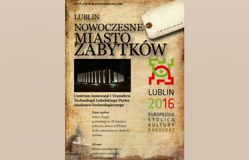 Plakat Lublin Miasto Zabytków