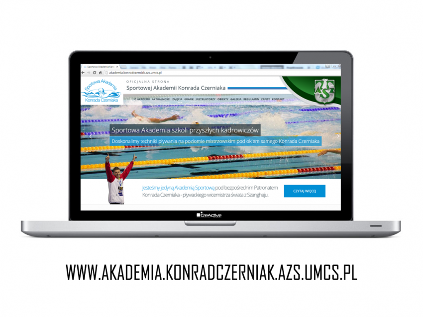 Strona internetowa Sportowej Akademii Konrada Czerniaka