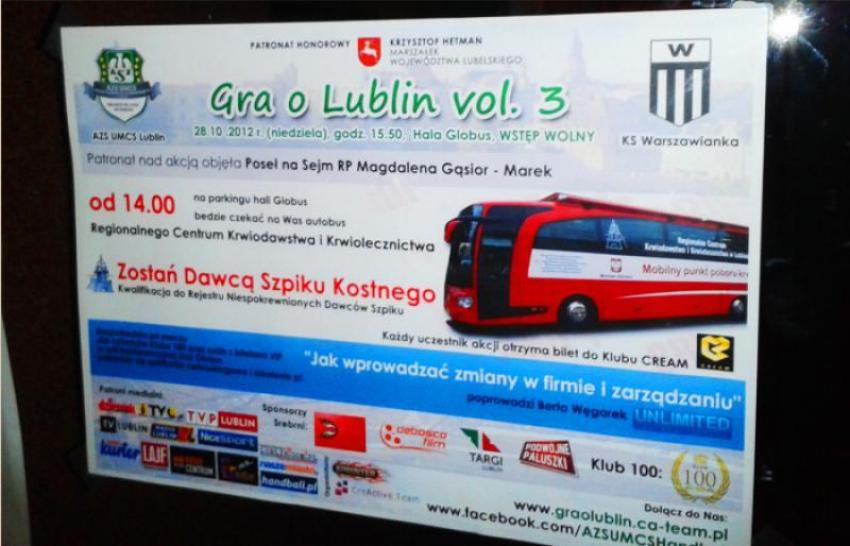 Plakat Gra o Lublin